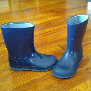 Kids Rubber Rain Boot Size 13-1Y in Blue, Very Good Condition